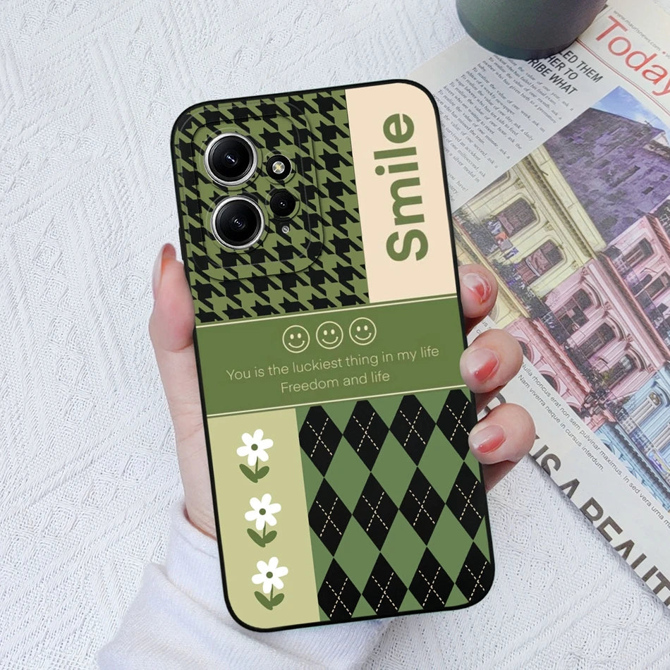 Deksel til Xiaomi Redmi Note 12 12S 4G 5G Patterned Full Protection Soft Liquid Silicone Cartoon deksel For Redmi Note 12 S