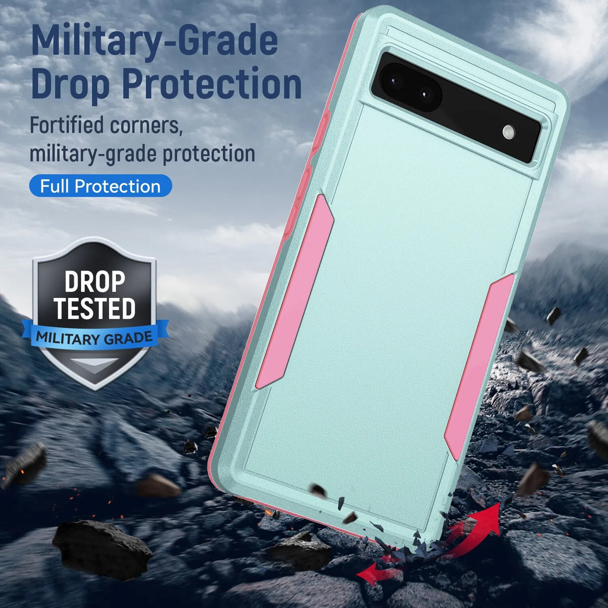 Deksel til Google Pixel 8 6A 7A 6 7 8 Pro Pixel8 Shockproof Hard Bag Cover Case for Google Pixel 6A Pixel7 Pixel6A Phone Accessories