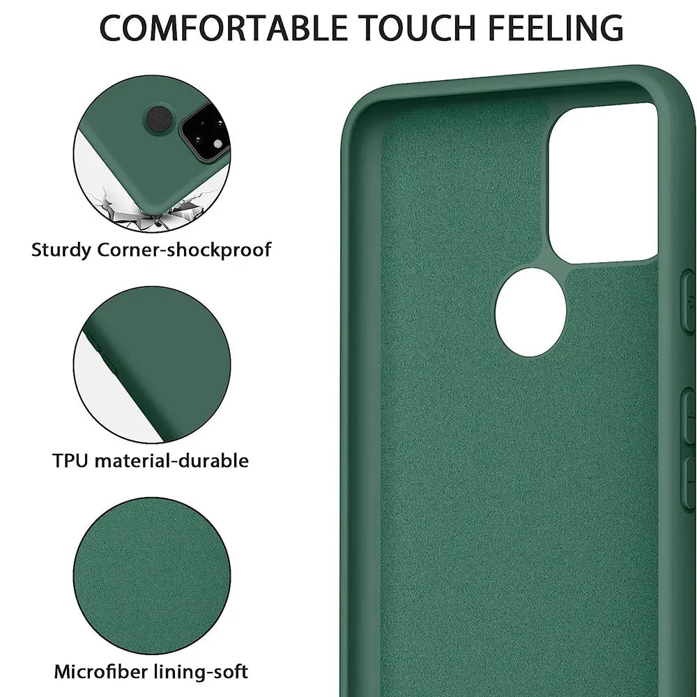 Deksel til Google Pixel 5 3 3A XL 3XL 4 XL 4A 4G 5G Cover Fundas Capa