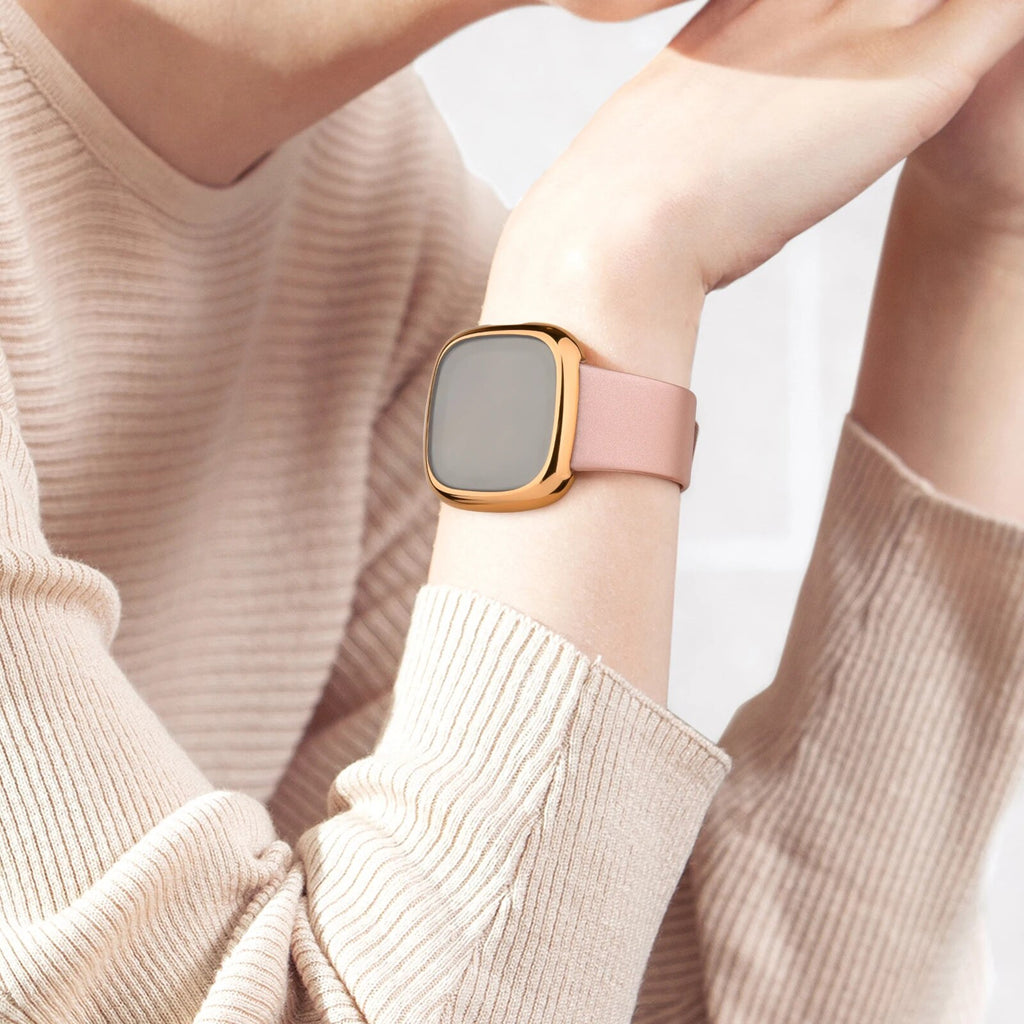 Deksel til Fitbit Versa og Sense galvanisert bumper (Design A)