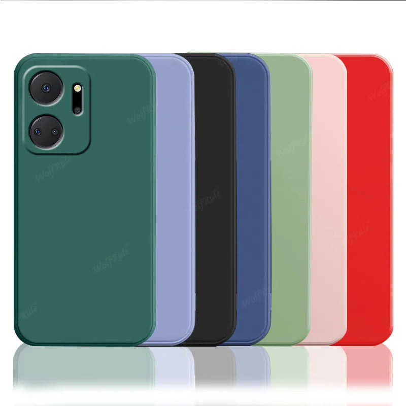 Deksel til Huawei Honor X7A Capas Shockproof Bumper TPU Original Silicone Soft Funda Honor X8 X6 X6S X9A X8A X7A