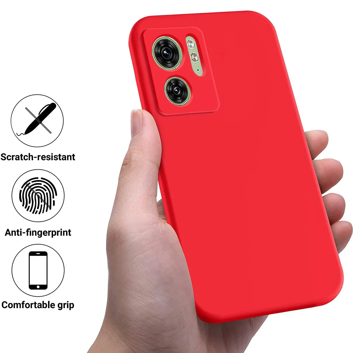 Deksel til Motorola Edge 40 Neo Pro G14 G54 G84 Case Liquid Silicone Strap Cover for Moto Edge 30 Ultra G73 G53 G23 G13 G22 G32 G62