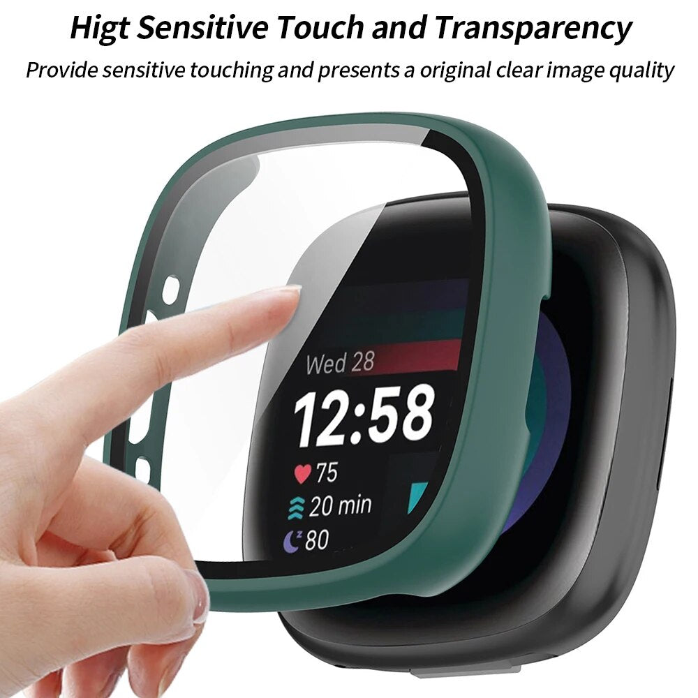 Deksel til Fitbit Versa 4 og Sense 2 vanntett PC-skall