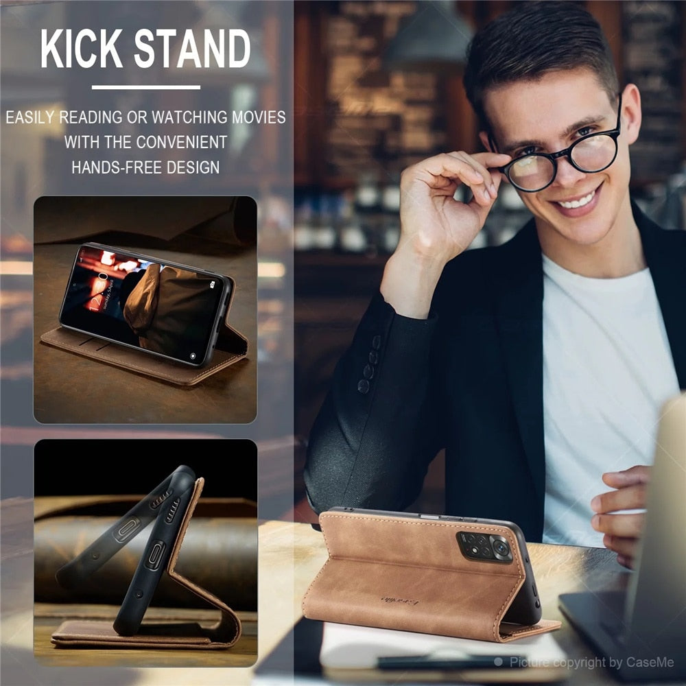 Deksel til Xiaomi Mi 9T 10T 11T 12T Pro Lite 5G Redmi Note 8 9s 10 11 11S 12 Pro Wallet Flip deksel Poco X5 F3 M3 Pro