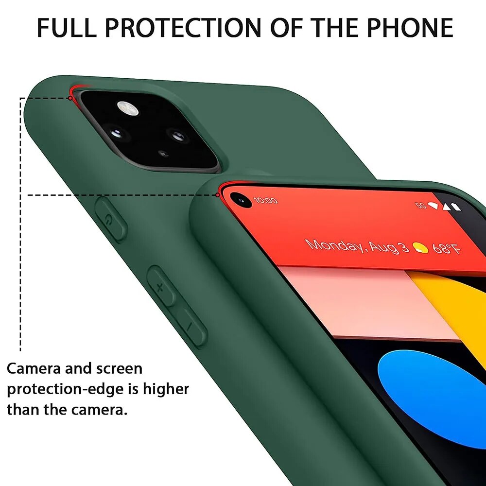 Deksel til Google Pixel 5 3 3A XL 3XL 4 XL 4A 4G 5G Cover Fundas Capa