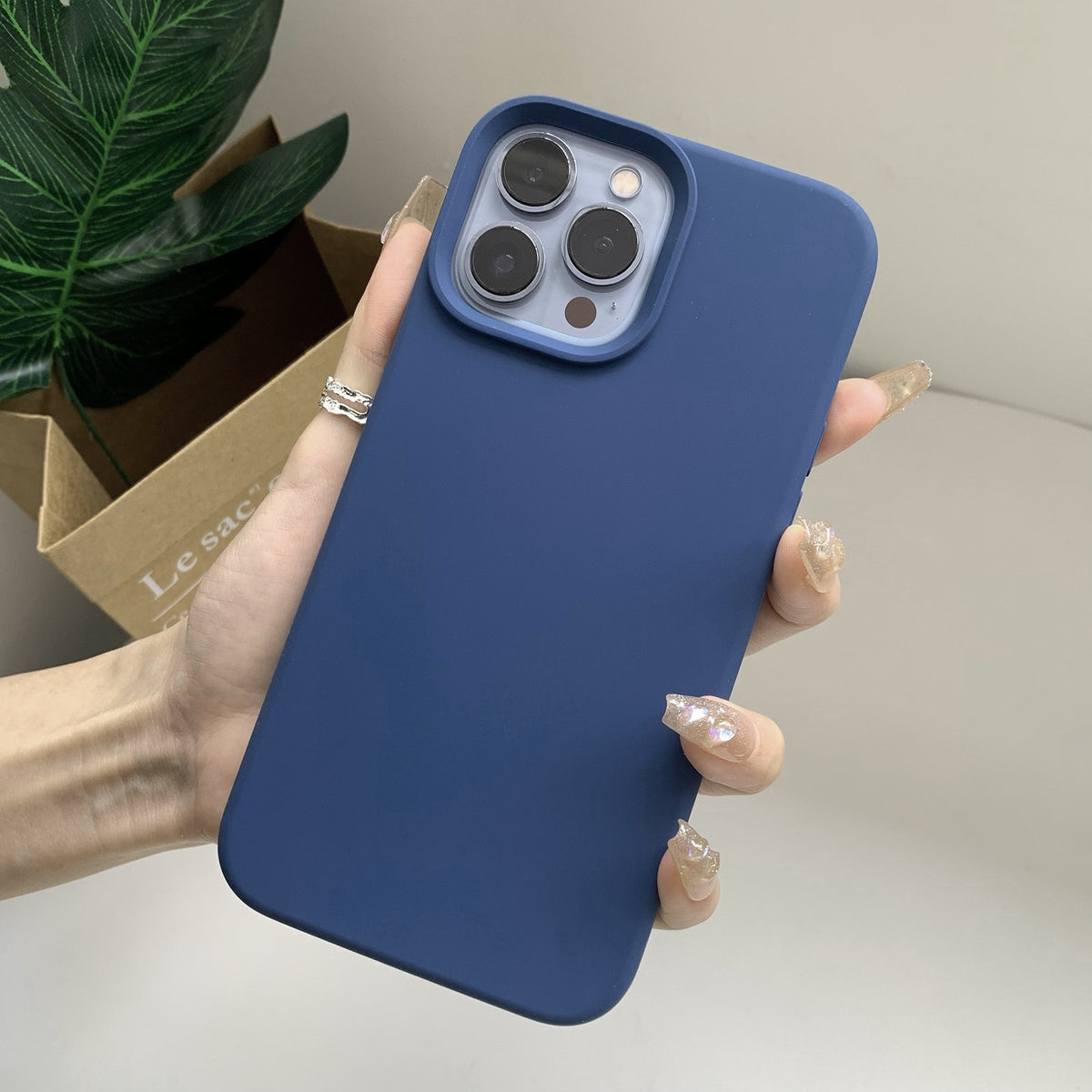 Deksel til iPhone 11 12 Pro Max X XR 7 8 14 Plus deksel med kamerabeskyttelse