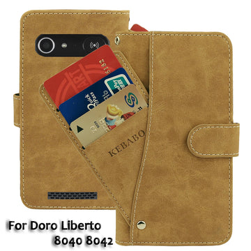 Deksel til Doro Liberto 8030 8031 8040 8042 824 825 8050 8110 Case Flip Luxury Cover Phone Protective Cases Bags