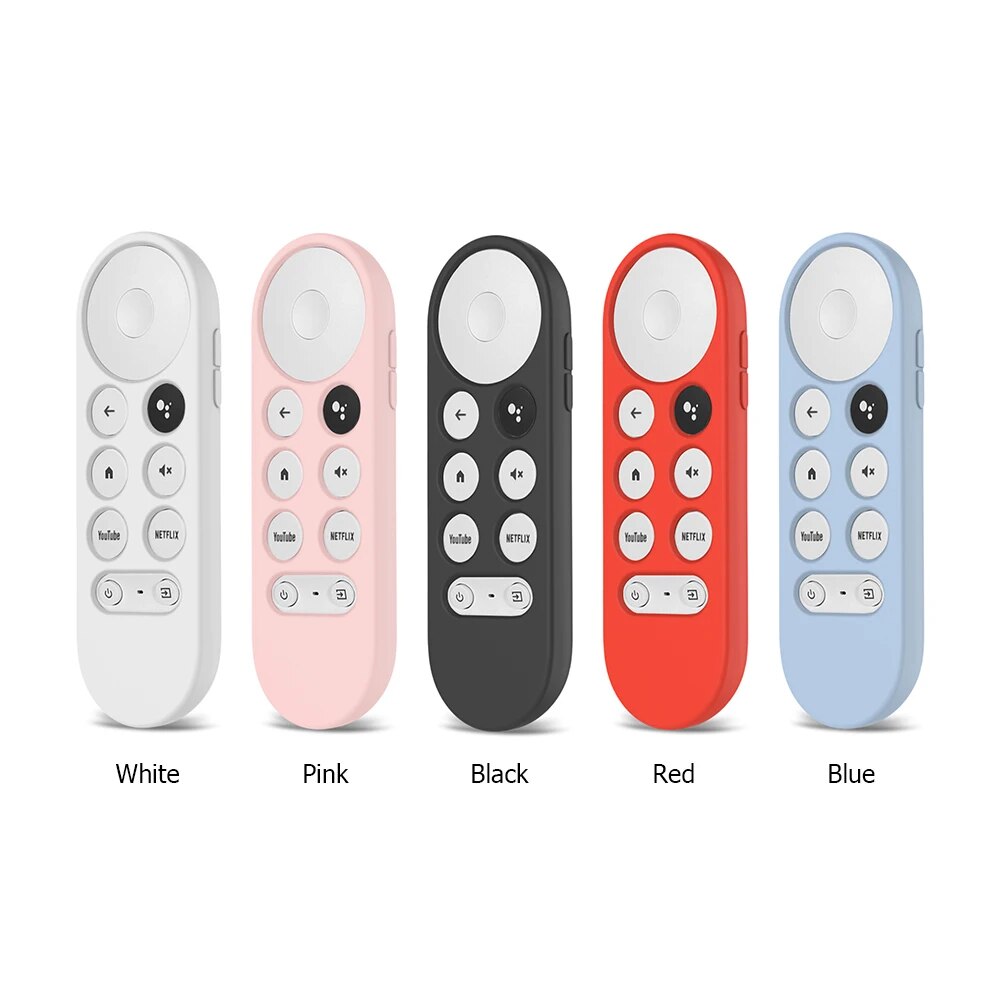Deksel til Google Chromecast 4k Snow Remote Protective Cover Shell Non-slip for Chromecast Smart TV Remote