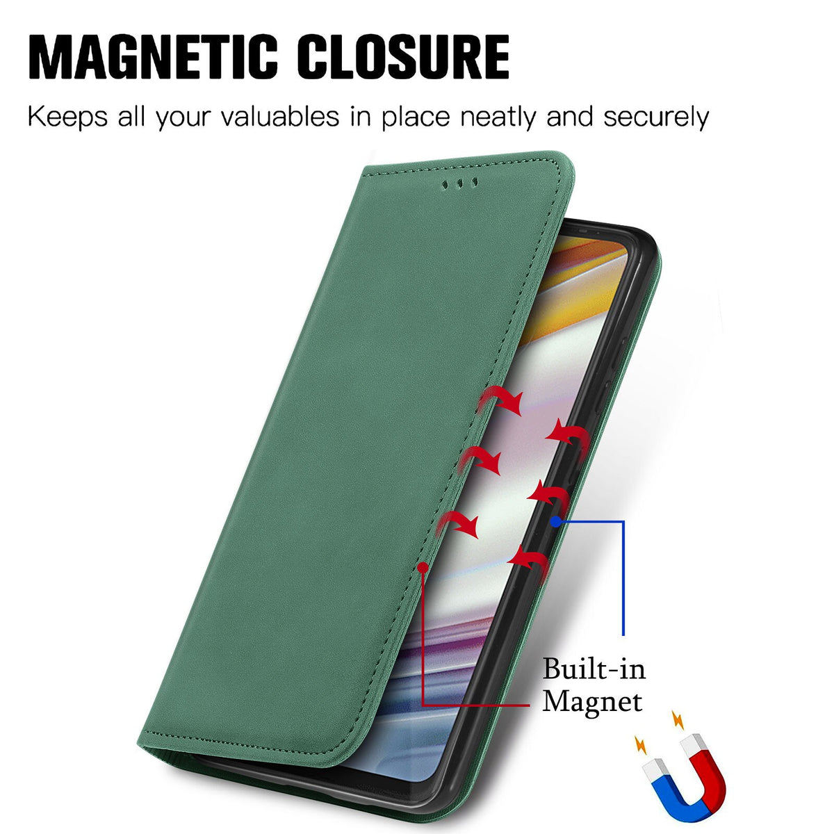 Deksel til Motorola Moto G60 G72 G22 G52 G82 G Stylus 2023 G62 G42 G32 Wallet Cards Solt Flip Book Cover