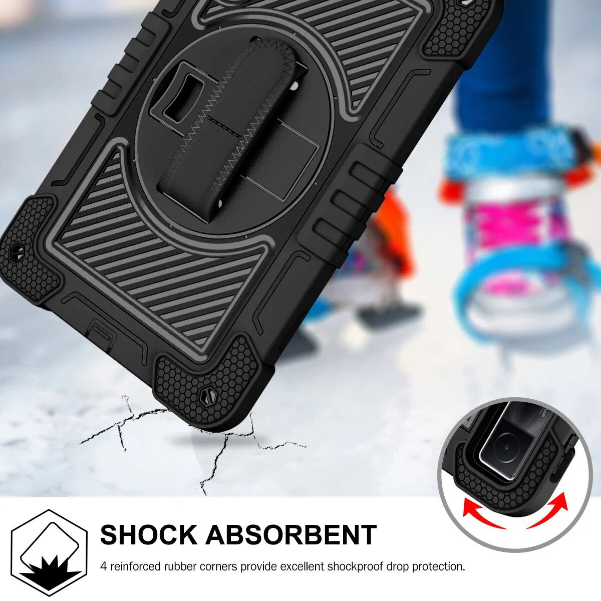 Deksel til Xiaomi RedMi Pad 10.6 2022 Nettbrett deksel Xiaomi RedMi Pad 10.61"Shockproof Kickstand Kids Funda Hand Grip Shoulder Strap