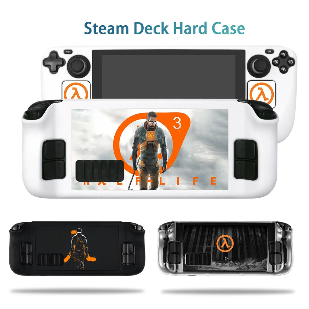 Deksel til Steam Deck Case Game Console Freeman Cover Hard PC Protective Anti-Scratch Non-Slip Gaming Valve Black Shell Case Accessories