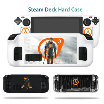 Deksel til Steam Deck Case Game Console Freeman Cover Hard PC Protective  Anti-Scratch Non-Slip Gaming Valve  Black Shell Case Accessories