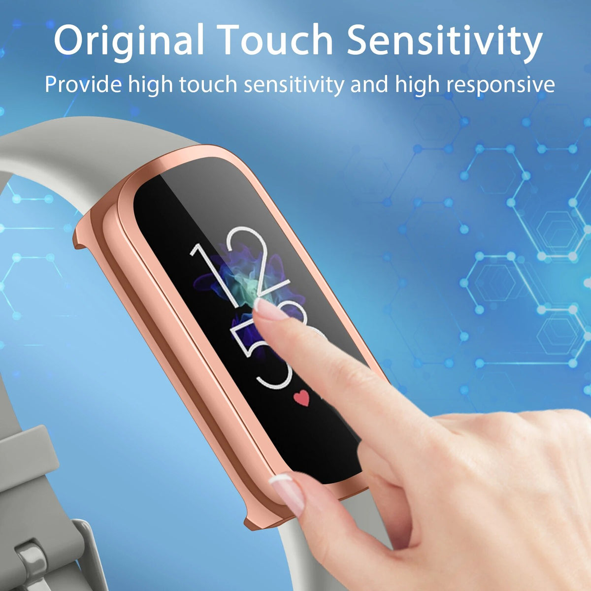 Deksel til Fitbit Luxe myk slim TPU-beskyttelse