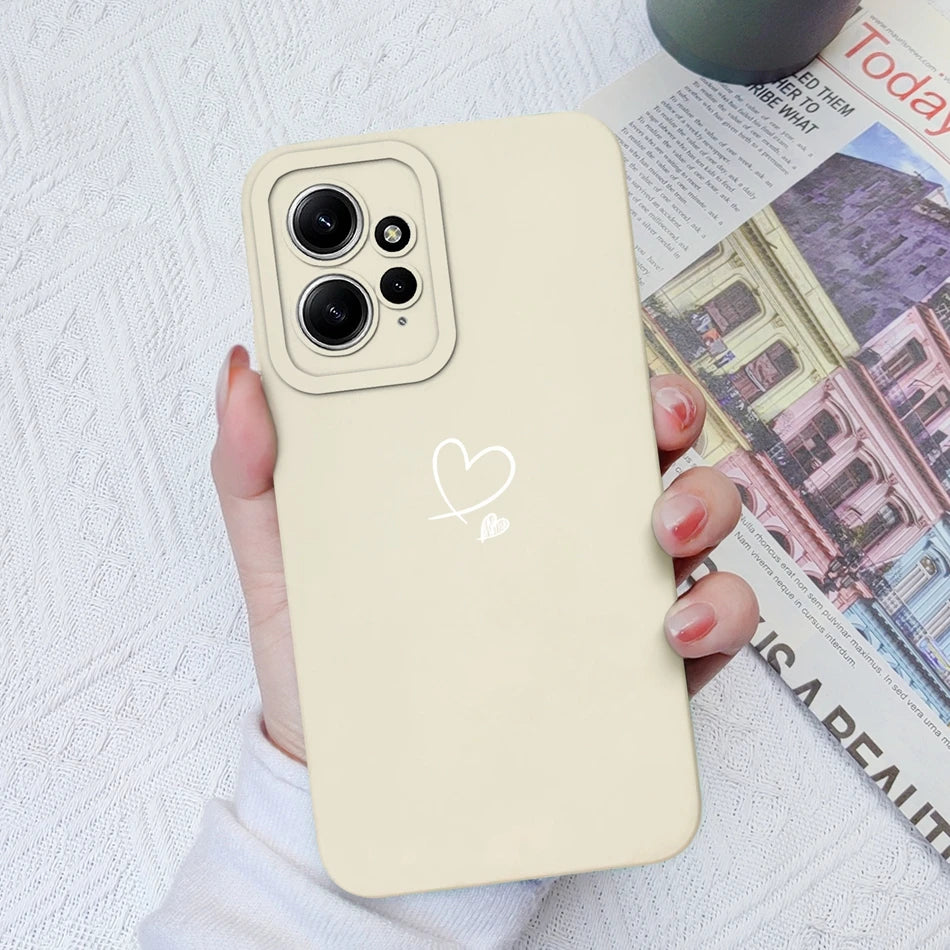 Deksel til Xiaomi Redmi Note 12 12S 4G 5G Patterned Full Protection Soft Liquid Silicone Cartoon deksel For Redmi Note 12 S
