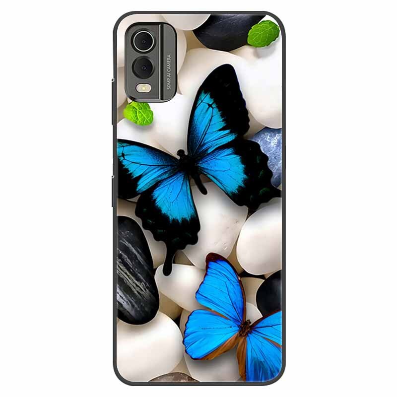Deksel til Nokia C32 deksel støtsikkert silikondeksel For Nokia C32 C 32 Phone deksel NokiaC32 med motiv Shells