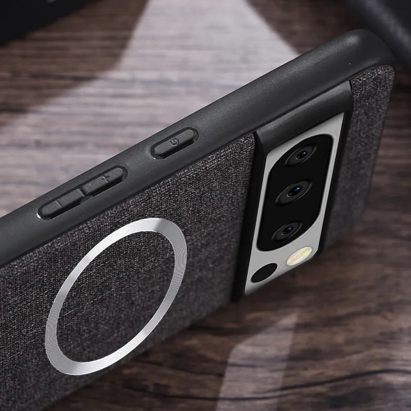 Deksel til Google Pixel 9 8 7 6 Pro XL 7A 8A 6A Magnetic Wireless Charging Slim Cover for Pixel 9Pro 8Pro
