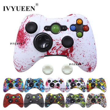 Deksel til XBox 360 XBox360 Controller Silicone Rubber Case Protective Cover Skin Thumb Grips Caps Game Accessories