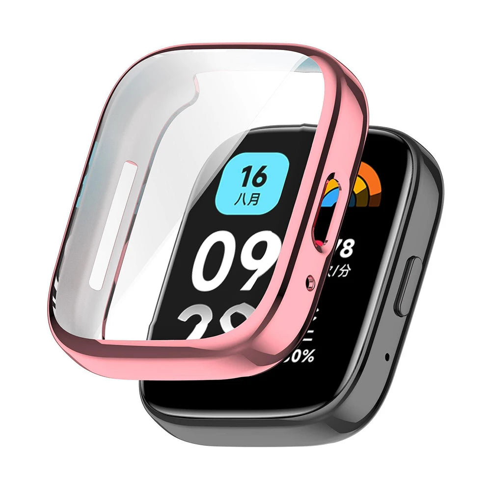 Deksel til Xiaomi Redmi Watch 3 / 4 mykt TPU-deksel med skjermbeskytter
