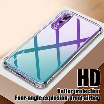 Deksel til Huawei P20 P30 Lite Pro Protective Transparent Case Mate 20 30 Lite Honor 20 Lite pro Silicone Back Cover