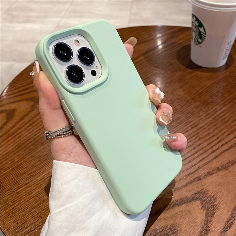 Deksel til iPhone 11 12 Pro Max X XR 7 8 14 Plus deksel med kamerabeskyttelse