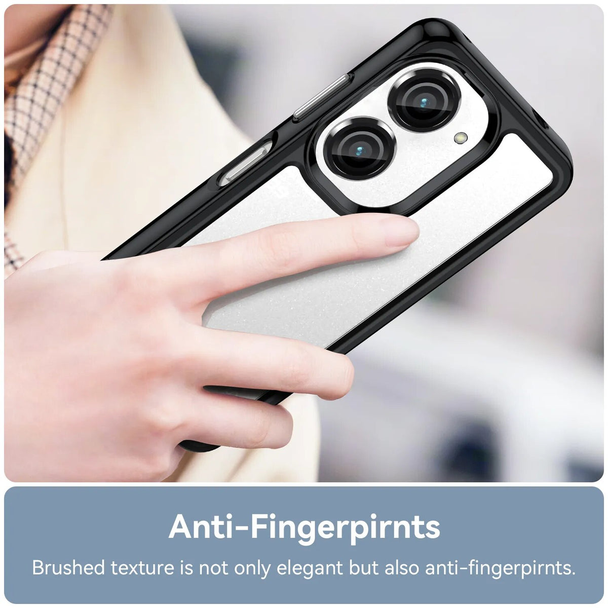 Deksel til Asus Zenfone 9 Case For Asus Zenfone 9 Cover Coque Funda Hard Translucent Shockproof Phone Bumper Asus Zenfone 9