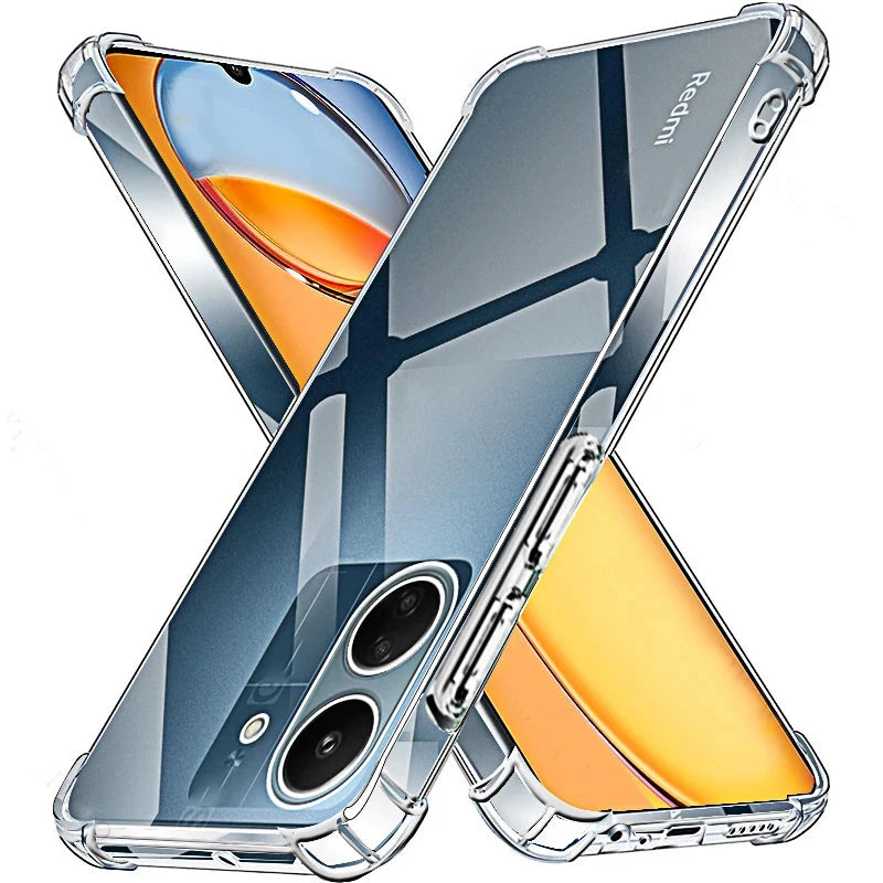 Deksel til Xiaomi Redmi 13C 12c 10C 9C Clear Soft Silicone baksidedeksel for Xiaomi Redmi 12 4G 5G Shell 13 12 10 C A 9 C