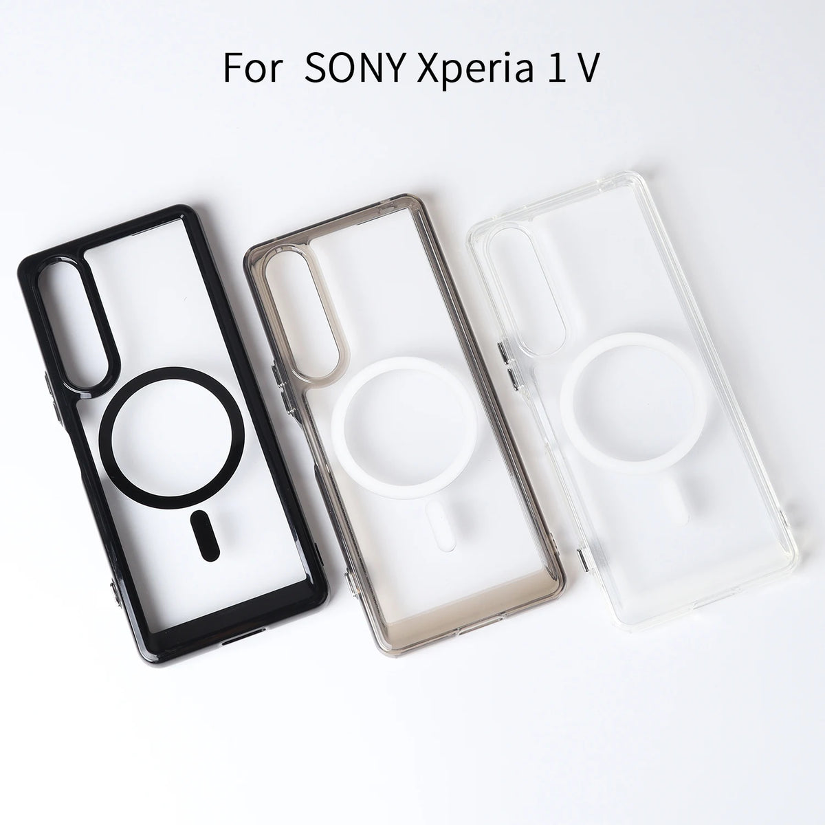 Deksel til Sony Xperia 1 V 1VI Shockproof Magsafe Wireless Charging Clear Phone Cover