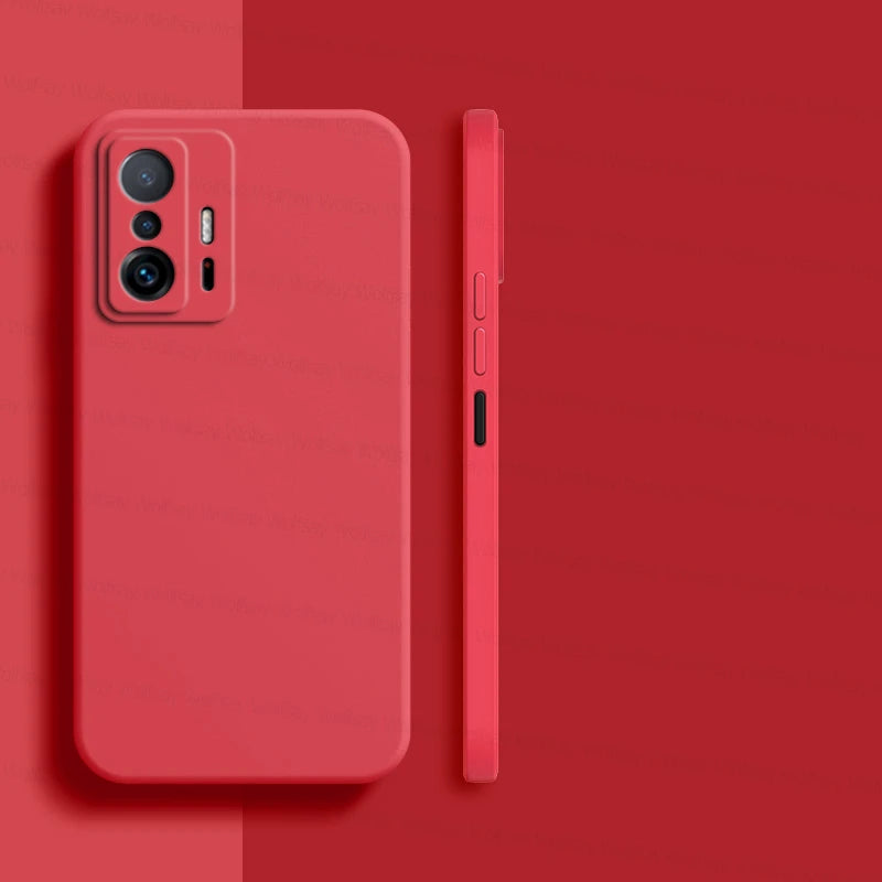 Deksel til Xiaomi 11T Pro deksel Xiaomi 11T 12T 13T Pro 5G deksel Shockproof Luxury Liquid Silicone TPU baksidedeksel Xiaomi 11T Pro