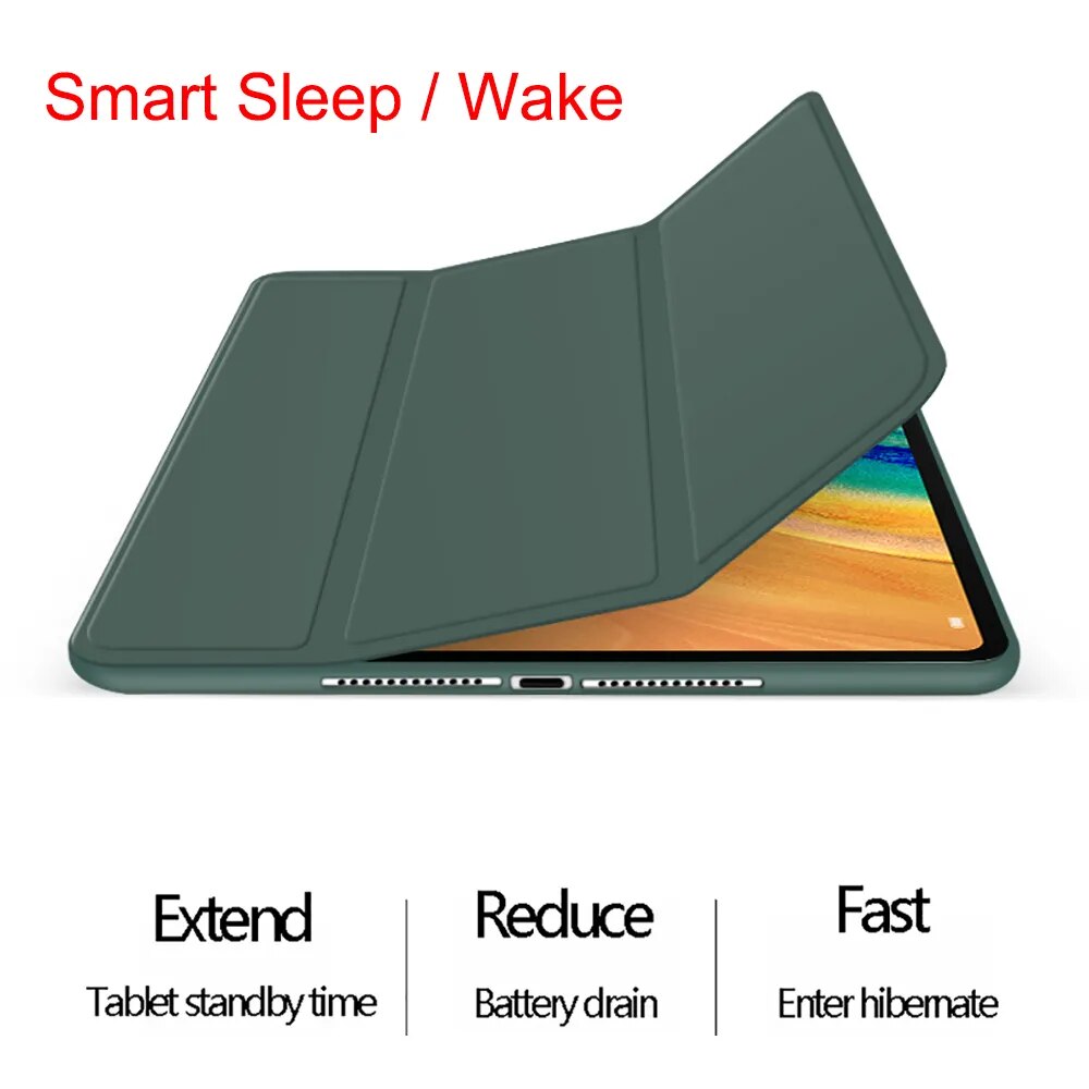 Deksel til Lenovo Tab M10 HD (2nd Gen) 10.1'' 2020 Silicone Cover TB-X306 TB-X306F TB-X306X Flip Solft Wake Up Coque Gift