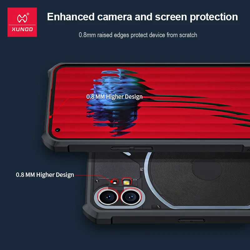 Deksel til Nothing Phone 1 2 Case Shockproof Transparent Bumper Back Phone Cover For Nothing Phone Cover Funda Nothingphone