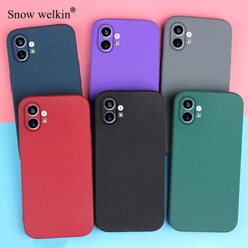 Deksel til NothingPhone 1 Sand Matte Soft Silicon Full Protect Shockproof Case For Nothing Phone 1 Phone1 One A063 Phone Cases Cover