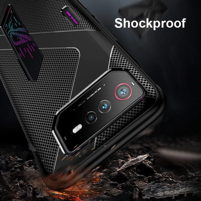 Deksel til Asus ROG Phone 7 6 Cover Anti-fingerprint Silicone Soft Anti-knock Shell for ROG Phone6 Heat dissipation Fundas