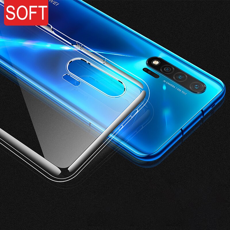 Deksel til Huawei P40 P30 P20 Lite Nova 8 7 Pro 6 5 5T Soft Back Cover Case For P Smart 2021 2020 2019
