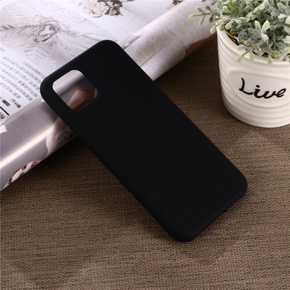 Deksel til Google Pixel 4 A XL Liquid Silicone Protective Cover Google Pixel 4 4A 4G 5A 5G 4XL 5 5XL 6 7 Silky Soft Cover