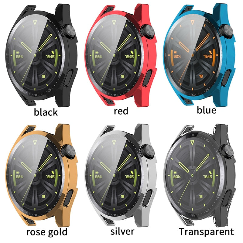Deksel til Huawei Watch GT3 46mm Band Watch GT3 42Mm Soft All-Around Soft Screen Protector Cover Bumper Cases for Huawei GT 3