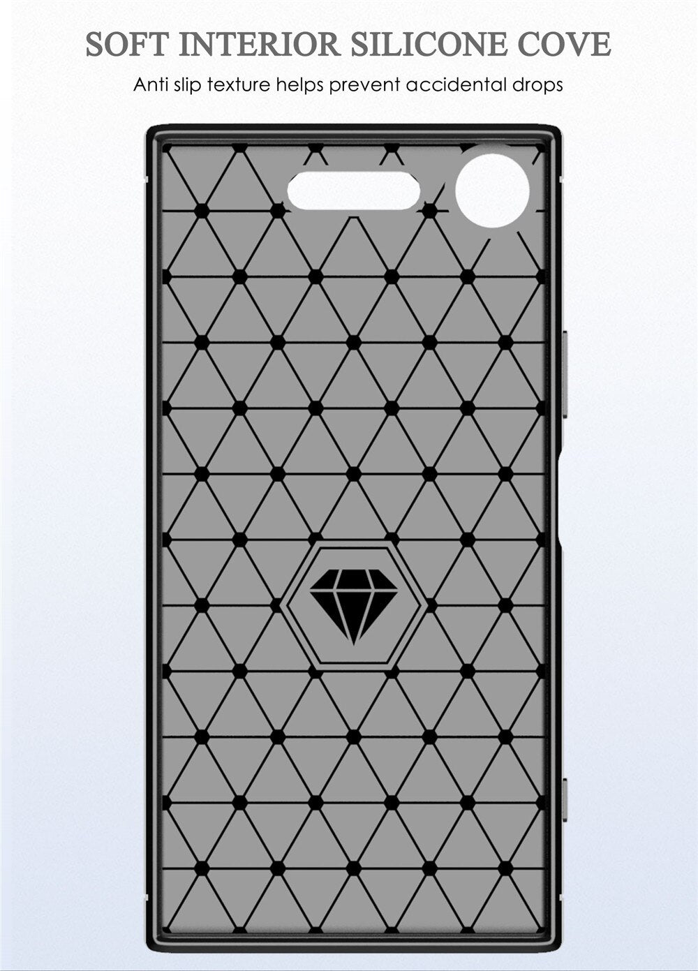 Deksel til Sony Xperia XZ1 Case Luxury Carbon Fiber Skin Full Soft Silicone Cover Case For Sony XZ1 Compact XZ1Compact Phone Cases