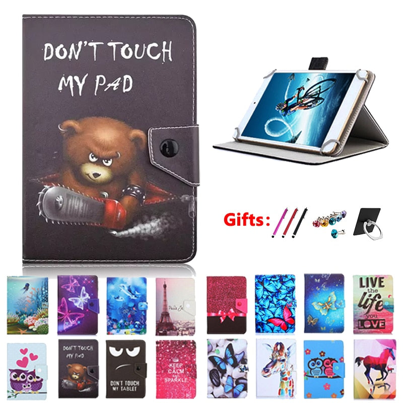 Deksel til Alcatel ONETOUCH ONE TOUCH Pixi 3/3T 1T 10 8082/POP 4/A3 4G 10.1 Inch Tablet Case + gifts