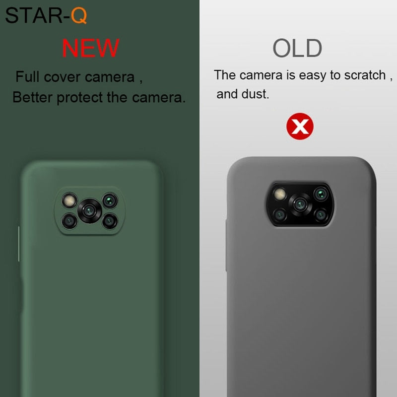 Deksel til Xiaomi Poco X3 Nfc M2 F2 Pro X2 global Original Soft Protective Back Covers deksel