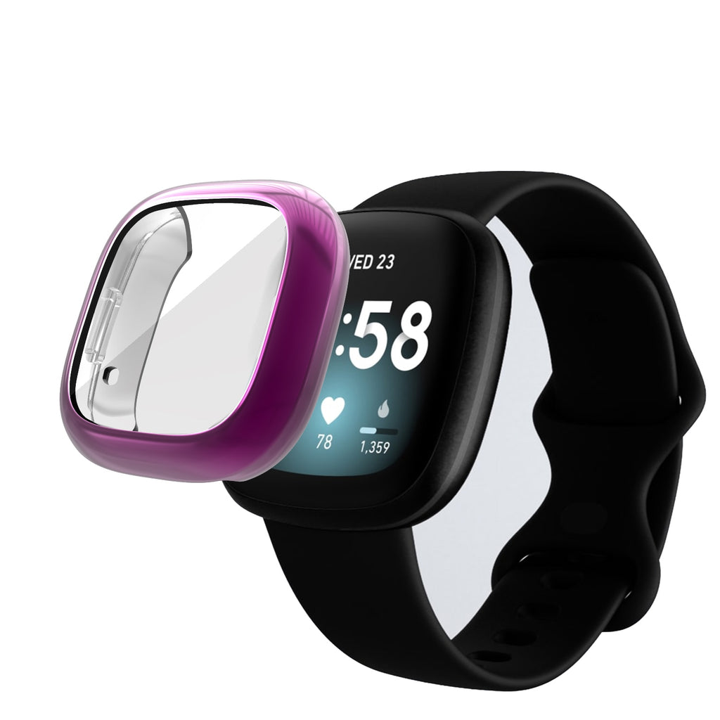 Deksel til Fitbit Sense og Versa 3 galvanisert TPU-deksel (Modell B)