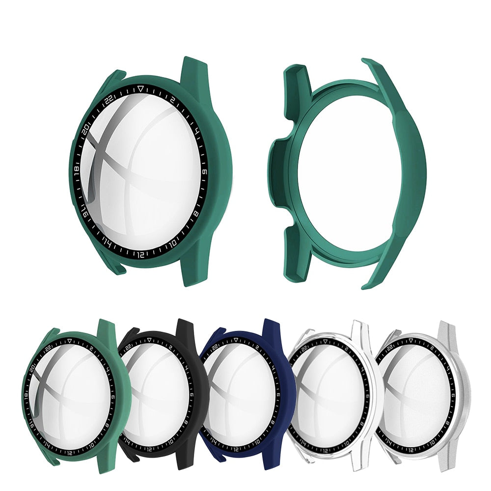 Deksel til Huawei Watch GT 2 46mm/42mm Accessories Full Coverage Bumper Screen Tempered Protector gt2 46mm 42mm Cover