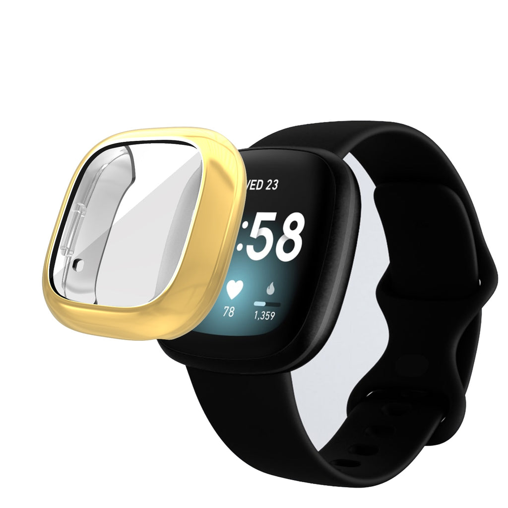 Deksel til Fitbit Sense og Versa 3 galvanisert TPU-deksel (Modell B)