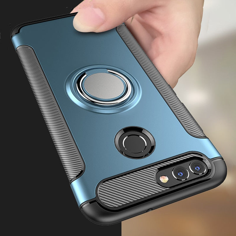 Deksel til Huawei P20 Lite P30 Pro P10 P Smart 2019 Plus Honor 8 9 10 8X 7X 8S Mate 20 NOVA 3 3i 10i Holder Cover