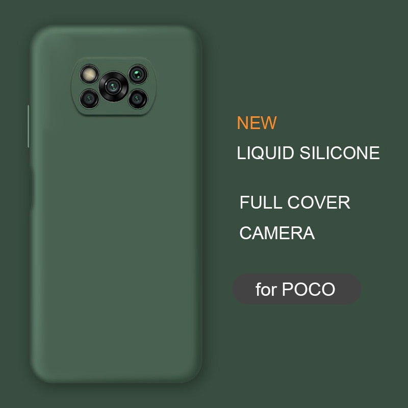 Deksel til Xiaomi Poco X3 Nfc M2 F2 Pro X2 global Original Soft Protective Back Covers deksel
