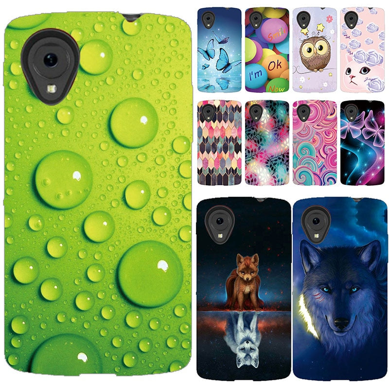 Deksel til for LG Google Nexus 5 D821 D820 Cover Silicone Soft TPU Protective Phone Cases Coque