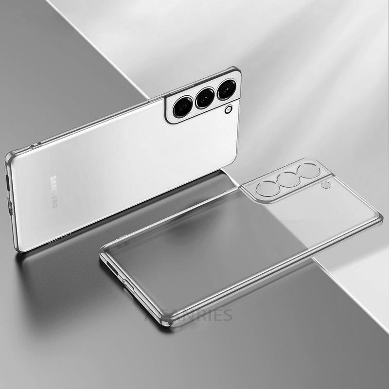Deksel til Samsung Galaxy S21 Ultra S20 Plus S22 S 21 20 5g Camera Protect Transparent Silicone deksel
