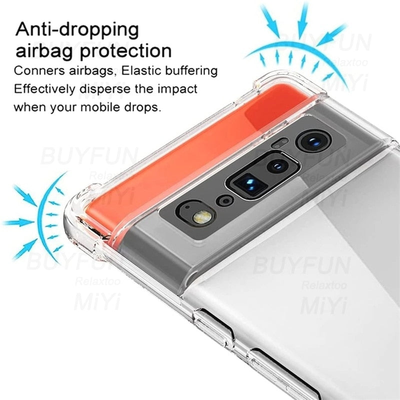 Deksel til Google pixel 6 pro 6a goo gle googe pixel6 pixel6pro pixel6a soft silicone protect case