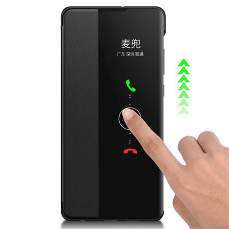 Deksel til Huawei P30 P40 P50 P20 Pro P10 Plus Mate 10 20 30 40 Pro Lite Case Auto Sleep Ultra Thin