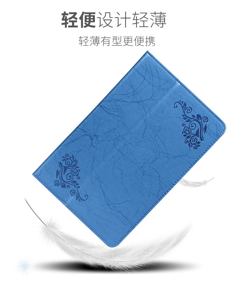 Deksel til TCL 10 Tab Max 4G 10.36 Android 9296G Tablet Case Print PU Leather Folding Stand with Hand Holder Magnetic Cover 9295G