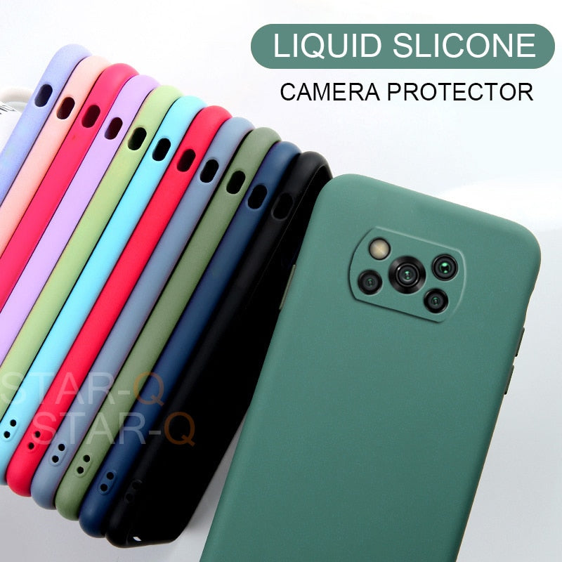 Deksel til Xiaomi Poco X3 Nfc M2 F2 Pro X2 global Original Soft Protective Back Covers deksel