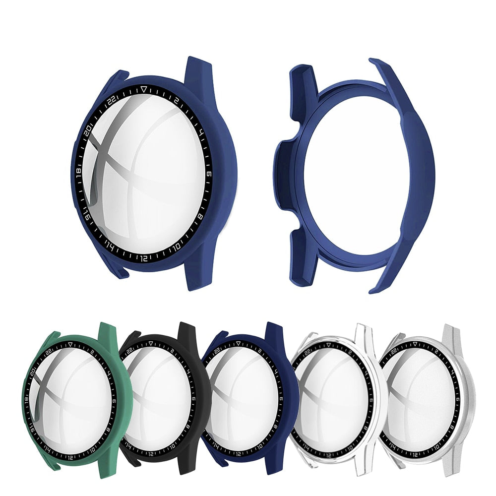 Deksel til Huawei Watch GT 2 46mm/42mm Accessories Full Coverage Bumper Screen Tempered Protector gt2 46mm 42mm Cover